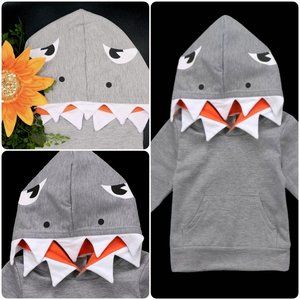 Baby Shark Hoodie Costume Halloween Fin Pocket Playwear Size 6T